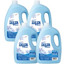 피죤 섬유유연제 블루비앙카 본품, 3.1L, 4개
