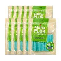덴탈플러스 강아지 덴탈껌 100g, 청사과, 10개
