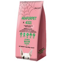 아라포펫 4321 독 연어 소프트사료, 1.2kg, 생선, 1개