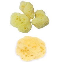 로젠필드 세안용 파인실크 해면 스폰지 3~4cm 3p + 7~8cm 세트, 1세트