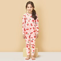 유니프랜드 아동용 체리 30수 후라이스 9부 실내복 상하세트