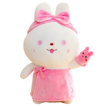 해솔 꿈나라 토끼 동물 캐릭터 인형, 화이트