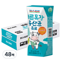 파스퇴르 바른목장 유산균 음료, 125ml, 48개입