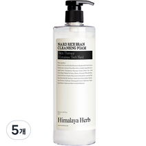 나드 쌀겨 브라이트닝 클렌징폼, 500ml, 5개