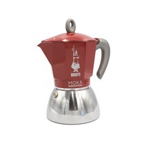 비알레띠 모카포트 인덕션 6CUP, 레드, 1개