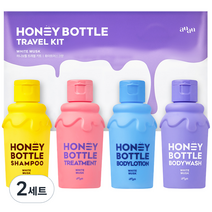 아유아유 허니보틀 트래블 키트 화이트 머스크향 4종 세트, 2세트