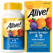 얼라이브 원스데일리 포맨 멀티비타민 80정, 1개