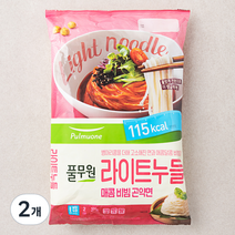 풀무원 라이트누들 매콤비빔곤약면 2인, 373g, 2개