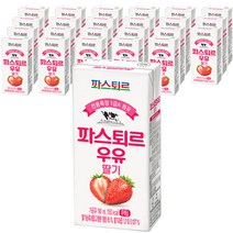 파스퇴르 전용목장 1급 A 원유 파스퇴르 우유 딸기, 190ml, 24개입