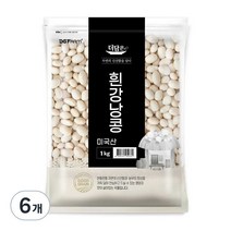 더담은 흰강낭콩, 1kg, 6개
