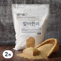 바른곡물 국산 발아현미, 5kg, 2개