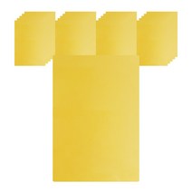 PP 무사선 제본표지 0.5mm 100p, 옐로우, A4