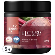 토종마을 비트분말, 5개, 200g