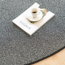 스칸디앤홈 블렌드 단모 러그 카페트 원형
