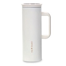 핫콤 진공 커피머그 텀블러, IVORY, 450ml