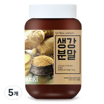건강스토리 국내산 생강 가루, 100g, 5개