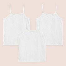 롤리트리 여아 순면 백물 끈 민소매 런닝 세트 3P