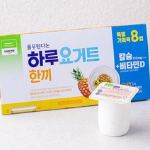 풀무원다논 하루요거트 오트 파인애플, 8개, 100g