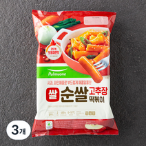 풀무원 쌀 순쌀 고추장 떡볶이, 480g, 3개
