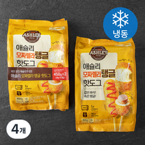 애슐리 모짜렐라 탱글 핫도그 (냉동), 450g, 4개