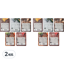 강아지 원더푸드 죽 5종 x 2p 세트 80g, 오리 단호박, 초록입 홍합, 소고기 버섯, 브로콜리 당근, 토마토연어, 2세트