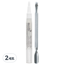 벨로티 네일케어 큐티클 리무버 + 푸셔 세트, 혼합색상, 2세트