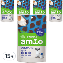 아미오 강아지 건강담은간식 눈 & 눈물 80g, 연어(눈 & 눈물), 15개