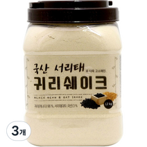 태광선식 국산서리태로 더욱 고소해진 귀리쉐이크, 3개, 1.2kg