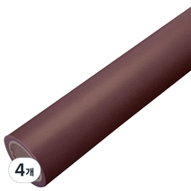 솔로몬샵 무광 양면 종이롤 포장지 50g, 자주, 4개