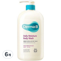 더마비 데일리 모이스처 바디워시 프레쉬 피치향, 6개, 1000ml