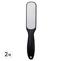 풋케어 양면 발각질제거기 블랙, 1개입, 2개