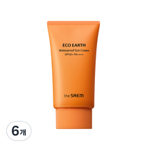 더샘 에코 어스 워터프루프 선크림 SPF50+ PA++++, 50g, 6개