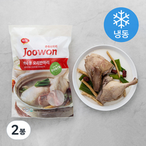 주원산오리 백숙용 오리반마리 (냉동), 1kg, 2봉
