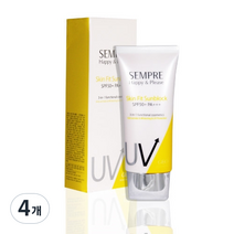 지오 셈프레 H&P 스킨핏 선블럭 SPF50+ PA+++, 100ml, 4개