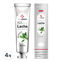 폴메디슨 화이트닝 미백 실버 라차치약, 110g, 4개