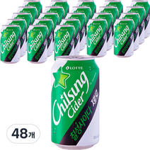 롯데 칠성사이다 제로, 355ml, 48개
