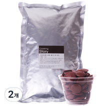 쿠킹스토리 르본 코팅 밀크초콜릿, 1kg, 2개