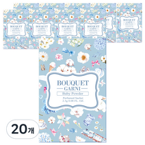 부케가르니 퍼퓸드 샤쉐 옷장방향제 S, 2.3g, 20개, 파우더/비누향