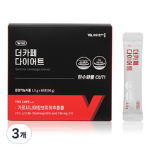 비타민마을 더카페 커피 가르시니아 다이어트보조제 60p, 90g, 3개
