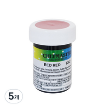 셰프마스터 젤타입 레드 레드 식용 색소, 28.35g, 5개