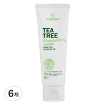 비타할로 티트리 모이스처라이징 크림, 100ml, 6개