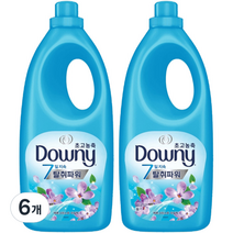 다우니 탈취파워 레몬그라스와 라일락 초고농축 섬유유연제 본품, 2L, 6개