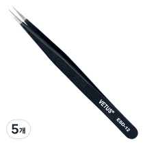 VETUS 트위져 핀셋 ESD-12, 5개