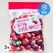 유기가공식품 인증 스위트 체리 (냉동), 500g, 3개