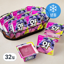롯데웰푸드 와 포도 빙과류(냉동), 190ml, 32개