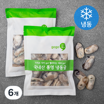 고고새우 국내산 통영 굴 (냉동), 300g, 6개
