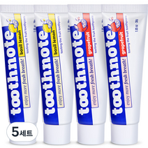 투스노트 테라피치약 2종 x 2p x 30g 세트, 5개