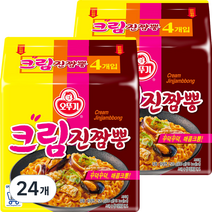 오뚜기 크림진짬뽕, 130g, 24개