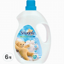 스너글 초고농축 섬유유연제 허거블 코튼 본품, 4L, 6개