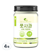 바로푸드 풋사과 20배 추출분말, 200g, 4개